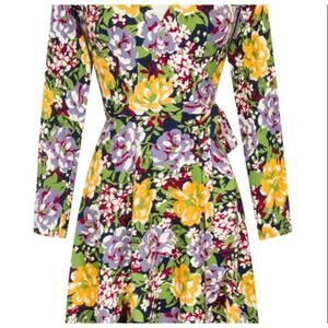 Trashy Diva by Candice Gwinn | Size 0 | Cottage Core Floral Midi Wrap Dress